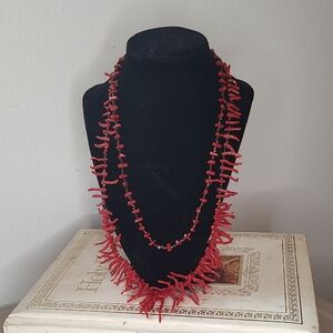 Elegant Red Coral Necklace